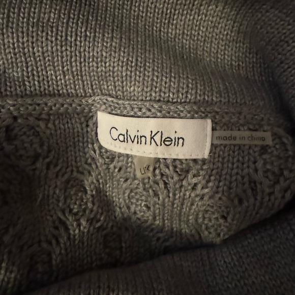 Calvin Klein Silver Cowl Neck Sweater - Picture 4 of 6